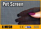 Siyah ve gri evcil hayvanlara dayanıklı ağ genişliği 60 inç % 30 Pvc malzeme köpek penceresi ekranı olarak
