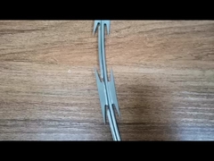 Concertina Telaş Tel ile Kesilme Karşıtı Çit 3,5 m Yüksek Ağır Çaplı Küçük Delik Hapishane İçin