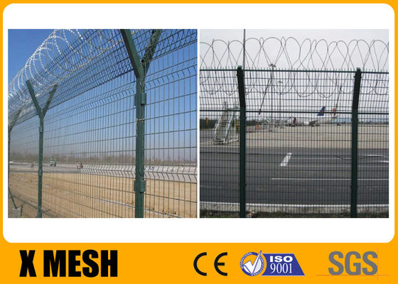 Havaalanı Güvenlik Çiti 2.5m Yüksek 3m Uzunluk Pas Direnci Uzun Ömürlü Kullanım