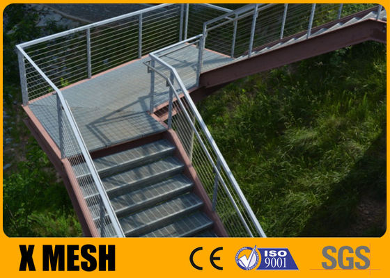 Merdiven Basamakları için Uzunluk 6000mm Basınç Kilitli Izgara ASTM A123