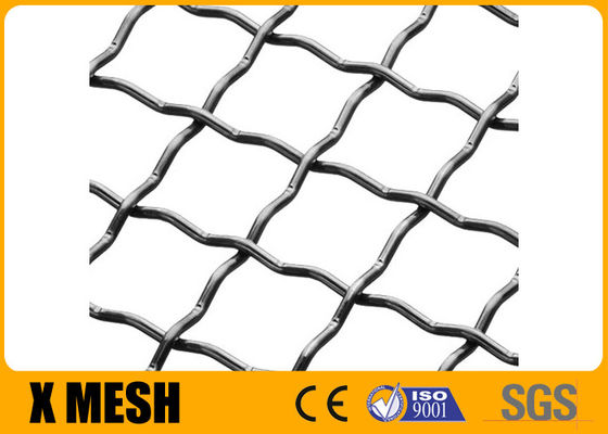 Uzunluk 3m Dokuma Paslanmaz Çelik Kıvrımlı Hasır Paneller ASTM A853