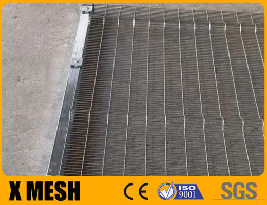 Sıcak Galvanizli Gümüş Renkli Anti tırmanış örgü Çit 358 Anti Cut Clear View Wire Mesh Panels