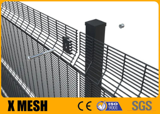 Cezaevleri için Metal Siyah Renk 358 Tırmanma Önleyici Çit Panelleri