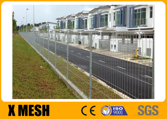PVC Kaplı veya Galvanizli Rolltop Kaynaklı BRC Eskrim Hasır Paneli 2.4m Yüksek